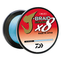 Daiwa JBRAID x8 GRAND Braided Line  20 lbs  300 yds  Island Blue JBGD8U20300IB