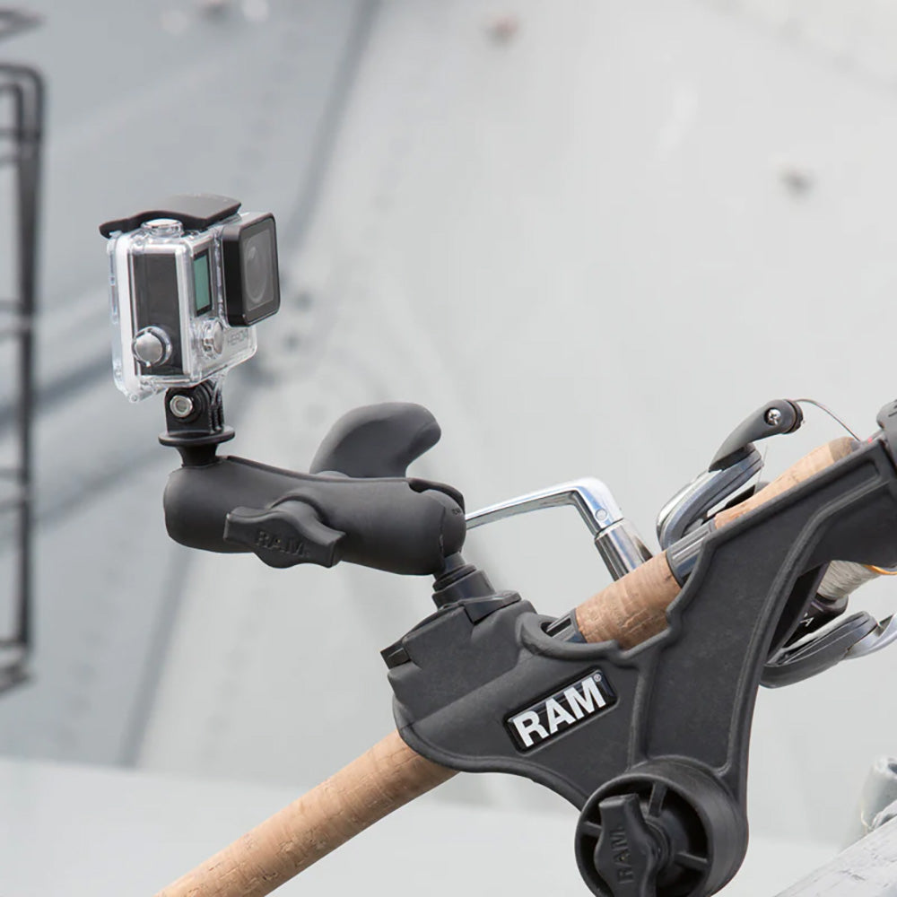 RAM Mount RAM ROD JR Fishing Rod Holder wBulkheadFlat Surface Base RAP434BMP