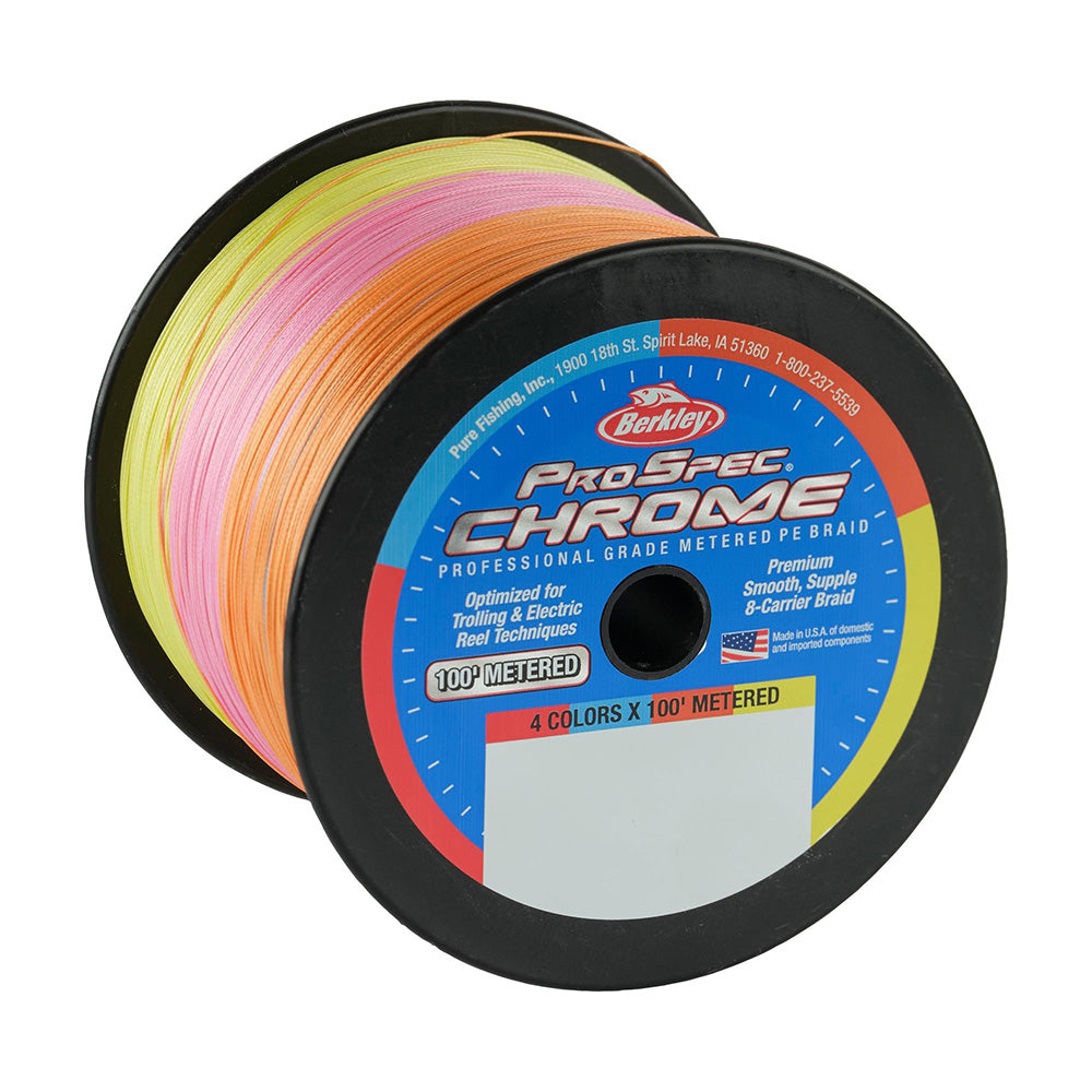 Berkley ProSpec Chrome 4 x 100 Metered Braid  100lb  3000yd 1641080