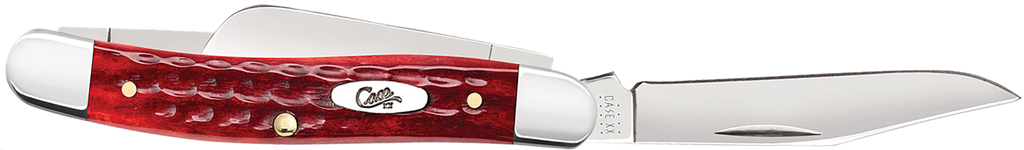 CASE 00786 POCKET WORN OLD RED BONE CORN COB JIG STOCKMAN