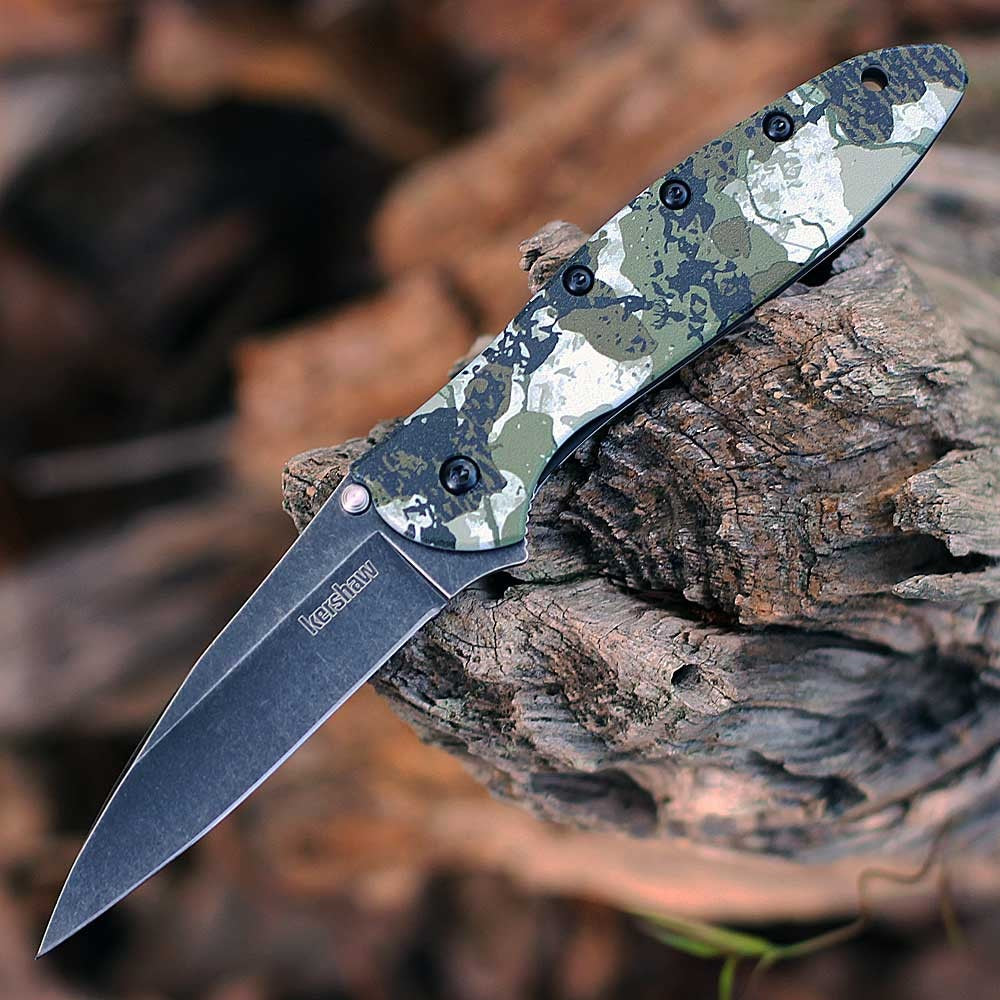 KERSHAW LEEK KINGS CAMO BW 3IN ASSIST FOLDER