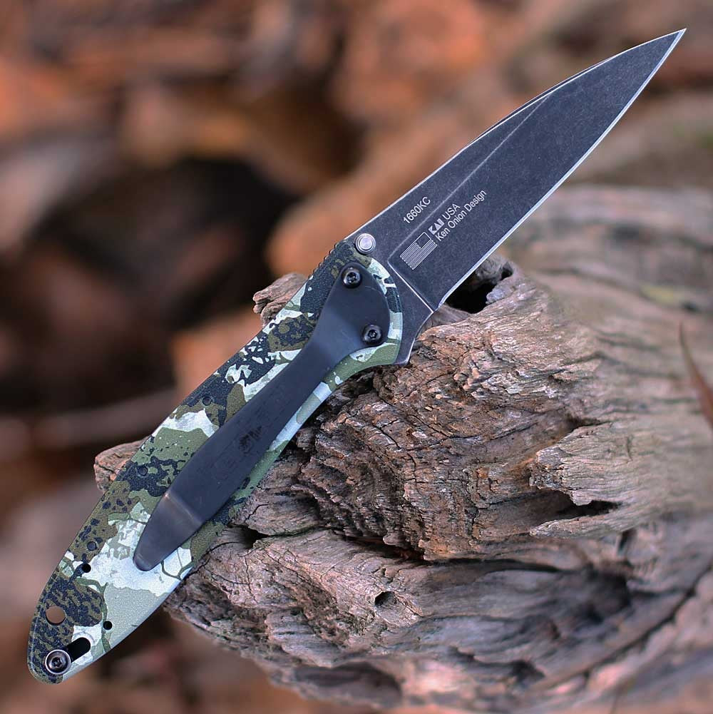 KERSHAW LEEK KINGS CAMO BW 3IN ASSIST FOLDER