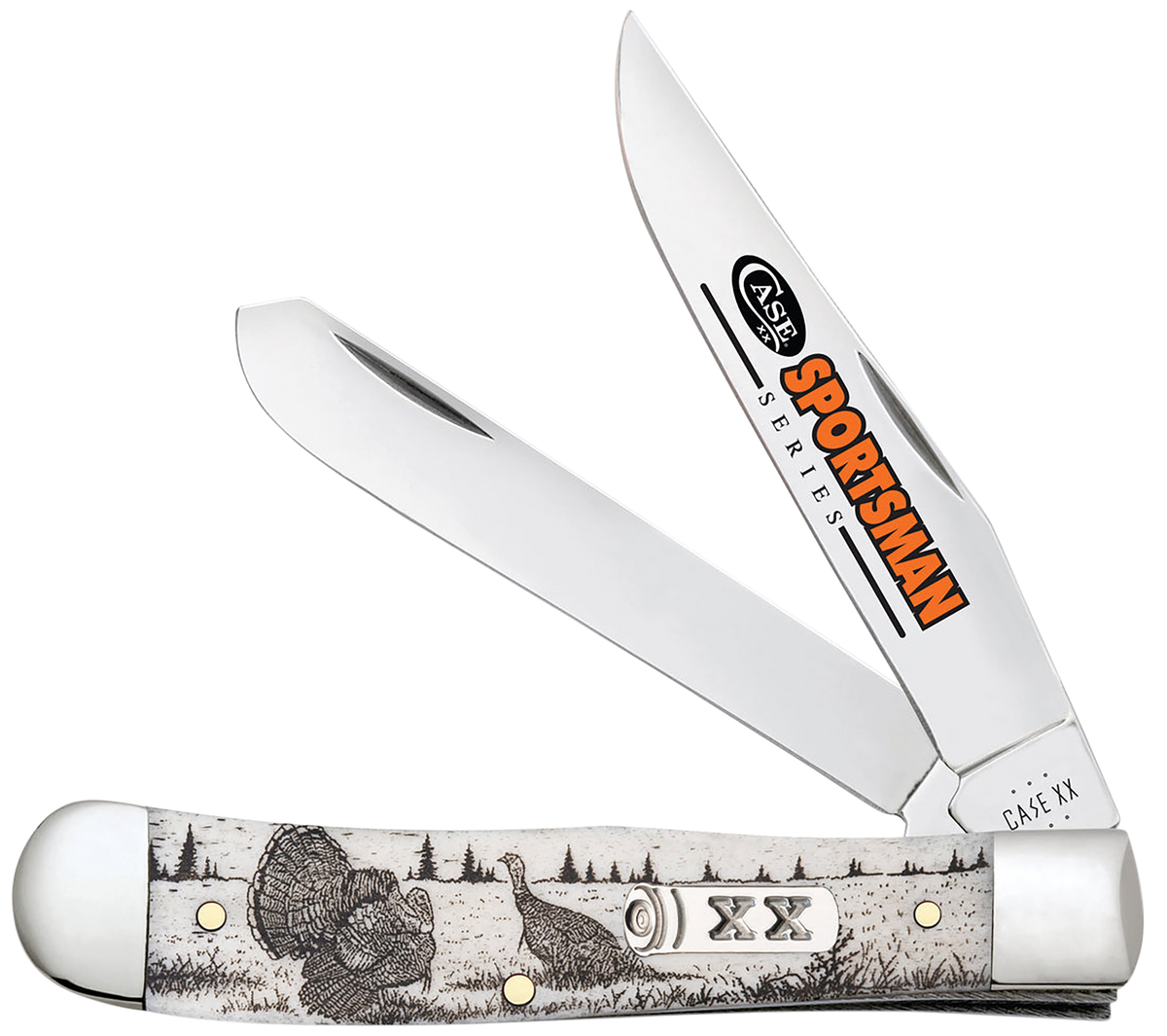 CASE 81221 SPORTSMAN SERIES NATURAL BONE TURKEY TRAPPER