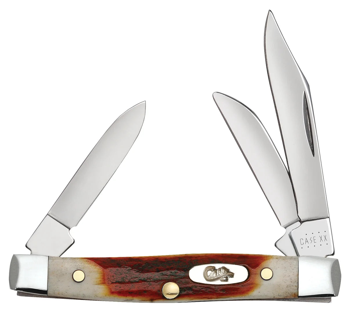 Case Red Stag Small Stockman Genuine Bone