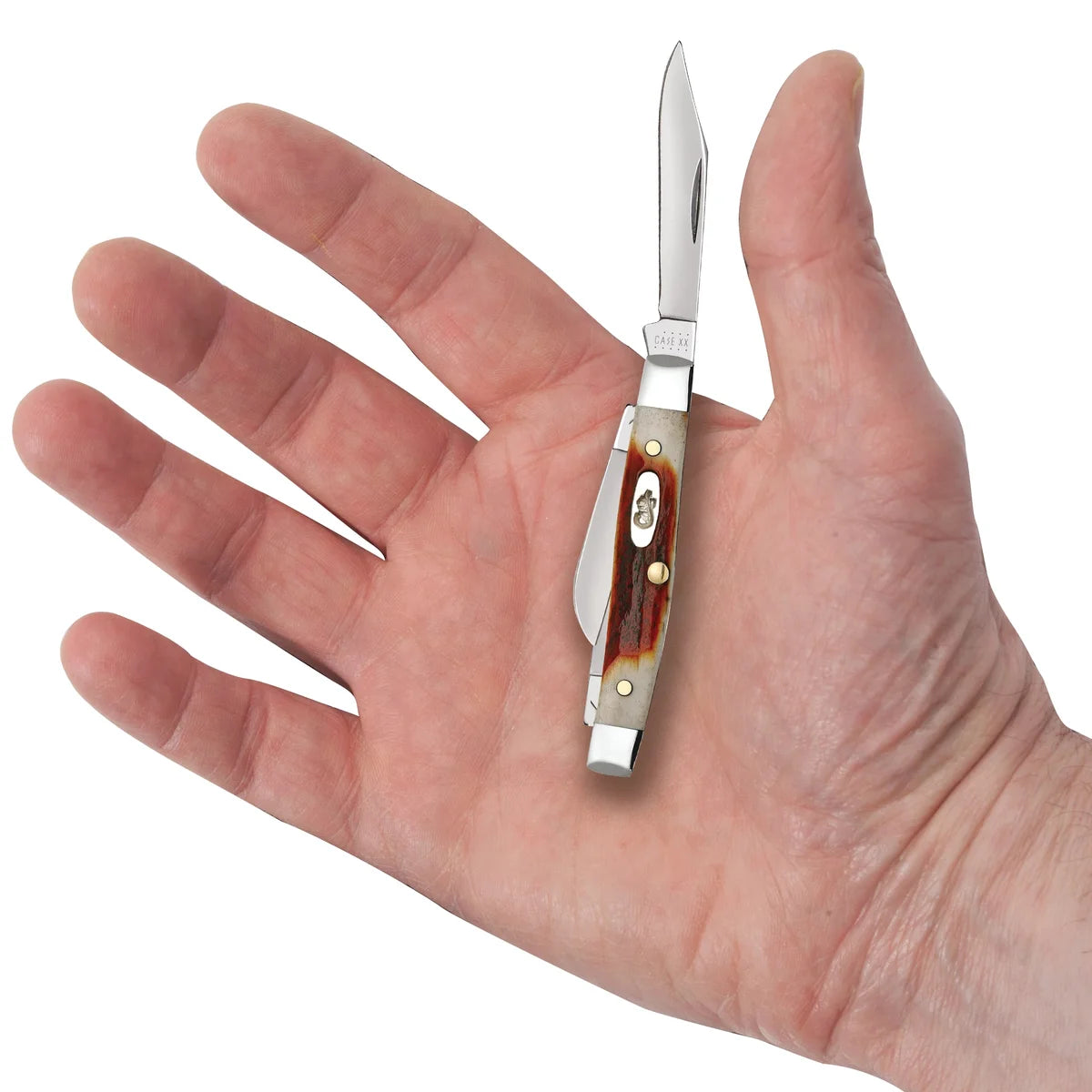 Case Red Stag Small Stockman Genuine Bone