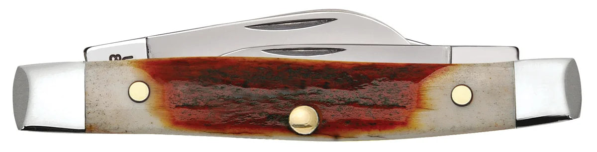 Case Red Stag Small Stockman Genuine Bone