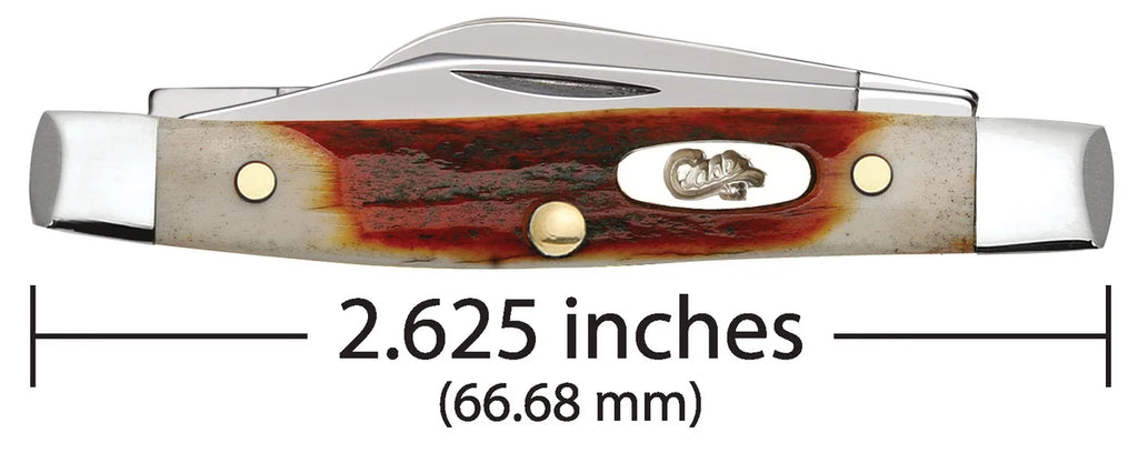 Case Red Stag Small Stockman Genuine Bone