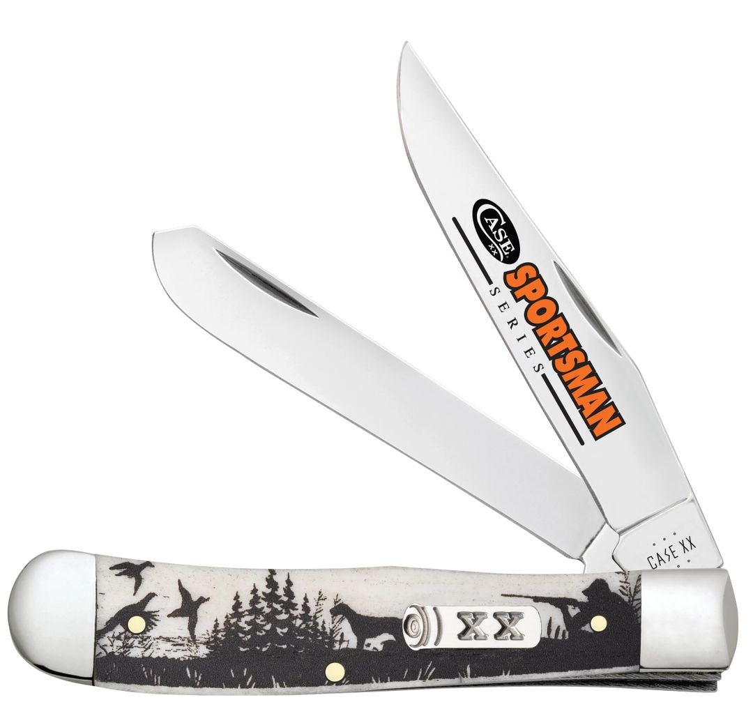 Case XX Sportsman Hunter Bird Dog Natural Bone Trapper #81224 USA