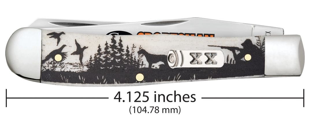 Case XX Sportsman Hunter Bird Dog Natural Bone Trapper #81224 USA
