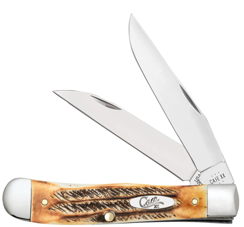 Case 6.5 BoneStag - Trapper-Clip and Wharncliffe blades