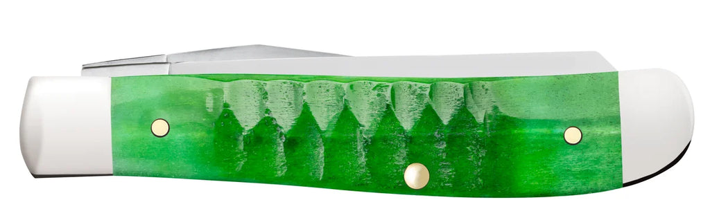 Case Gator Jigged Bright Green Bone Mini Trapper