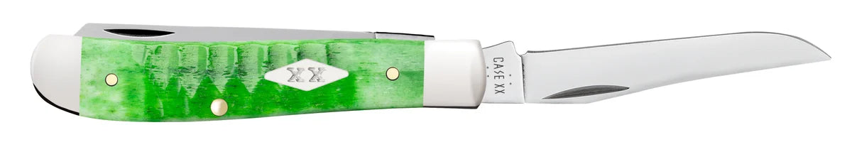 Case Gator Jigged Bright Green Bone Mini Trapper
