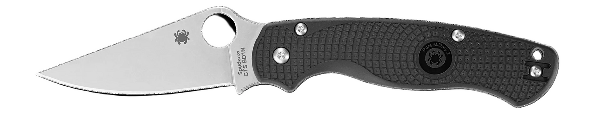 Spyderco C81PBK2 Para Military 2-3.47 Lightweight-Stainless Blade FRN Handle