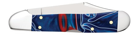 Case 11211 Patriotic CopperLock Mini Smooth Red, White & Blue Kirinite Handle