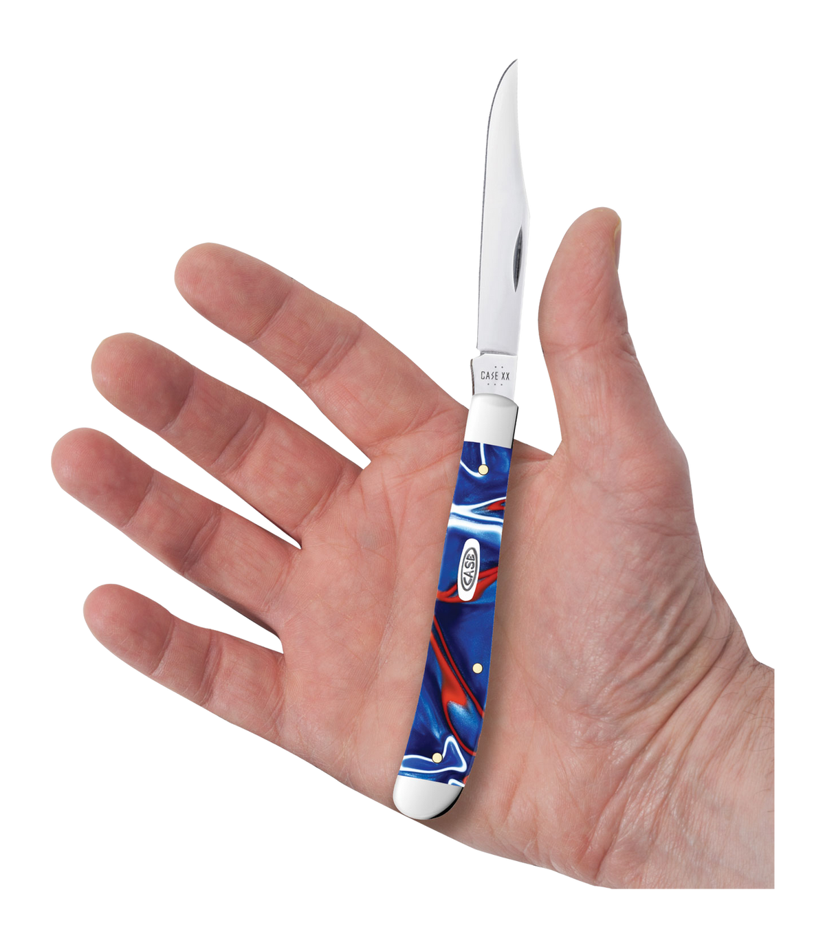 Case 11229 Patriotic Kirinite Slimline Trapper Knife