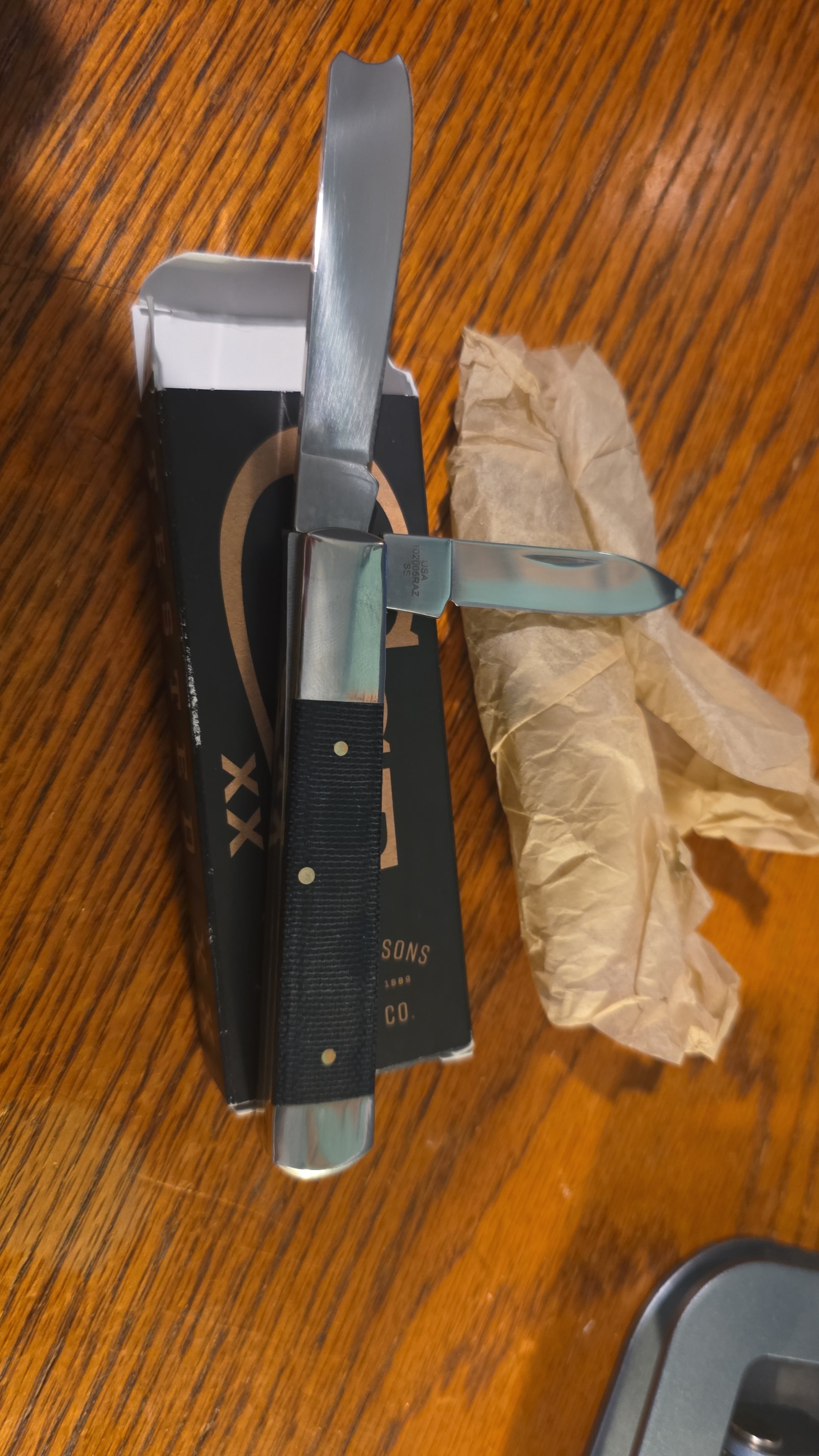 Case Blue Denim Canvas Razor-Made in the USA