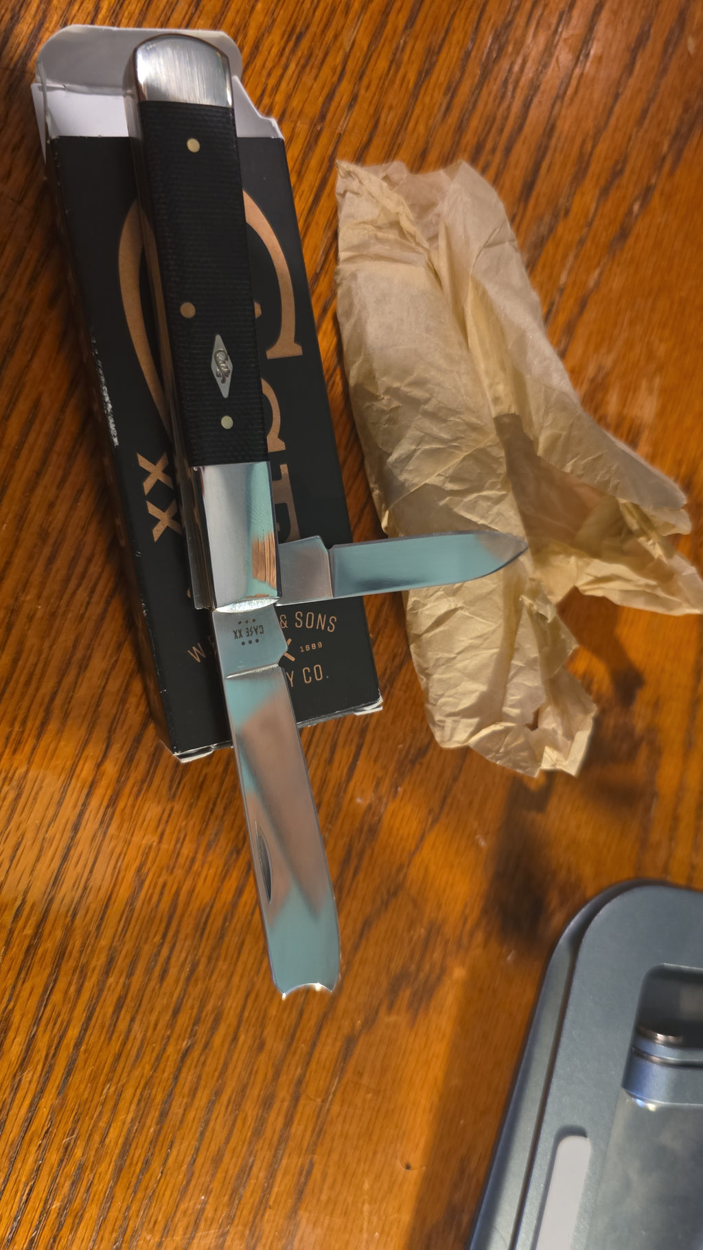 Case Blue Denim Canvas Razor-Made in the USA