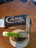 Case Lime Green Bone Barnboard Razor -NIB