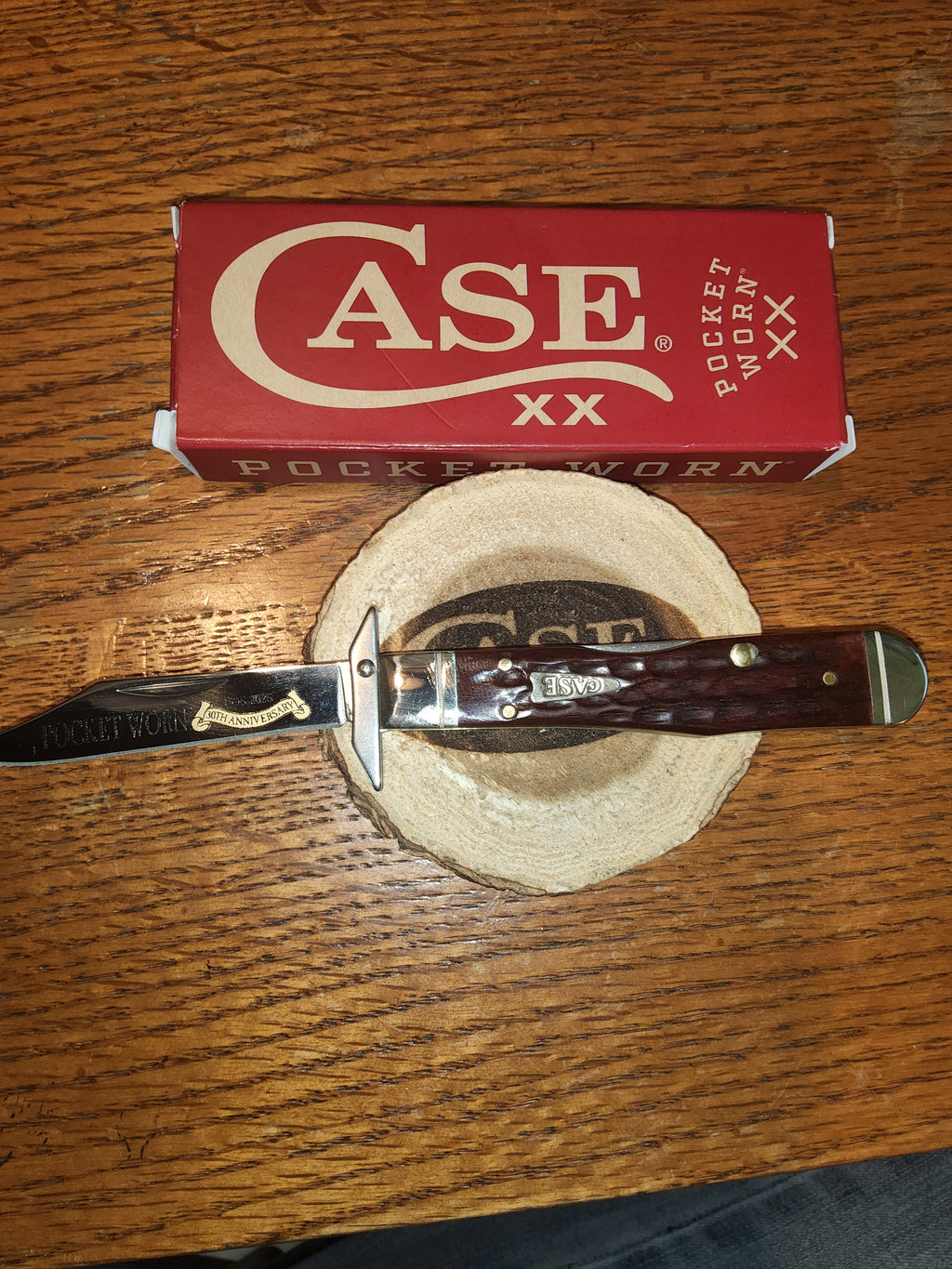 Case Cheetah Cub 55236 Pocket Worn Mahogany Bone Corn Cob Jig