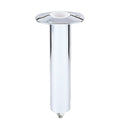 Lees 0 Degree Stainless Steel Swivel Base Flush Mount Rod Holder  Medium  2 OD X 65 Tube f Small Bent Butts RH5167V