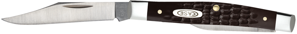 CASE 00083 BROWN SYNTHETIC SMALL PEN Brown Jigged Synthetic Handle