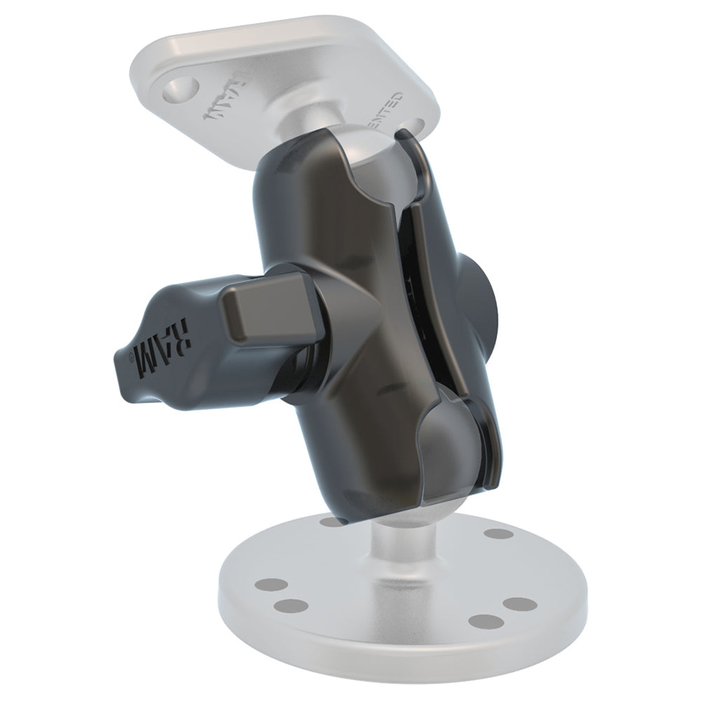 RAM Mount Short Double Socket Arm f1 Ball Bases RAMB201UA