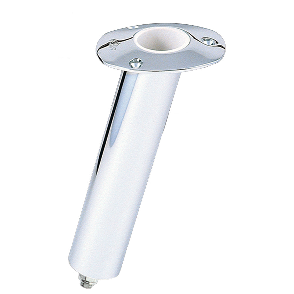 Lees Close Ended Rod Holder wHose Barb  Medium 15  Stainless Steel RH5329H