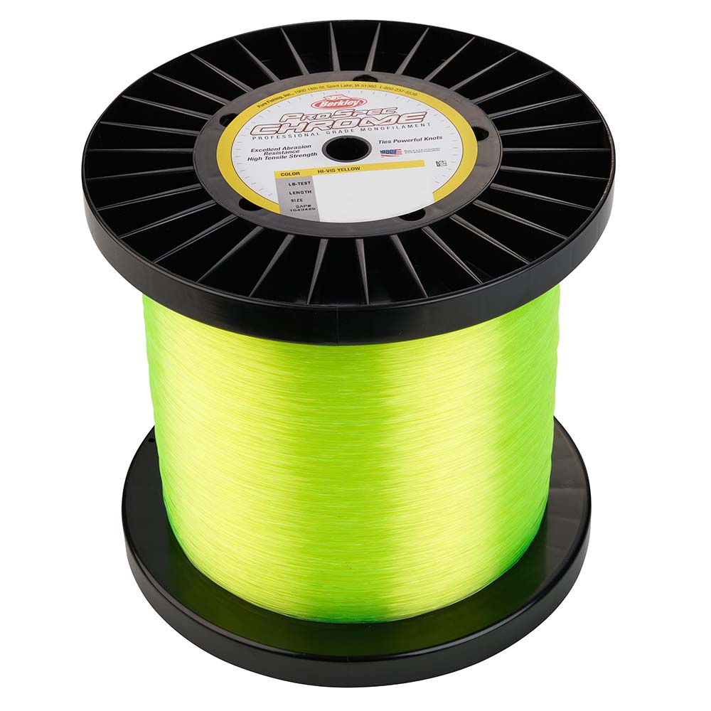 Berkley ProSpec Chrome HiVis Yellow Monofilament  40 lb  5000 yds  PSC5B40HVY 1543430