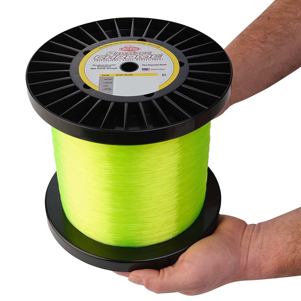 Berkley ProSpec Chrome HiVis Yellow Monofilament  30 lb  5000 yds  PSC5B30HVY 1543429