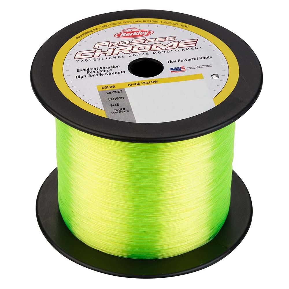 Berkley ProSpec Chrome HiVis Yellow Monofilament  30 lb  1000 yds  PSC1B30HVY 1543666
