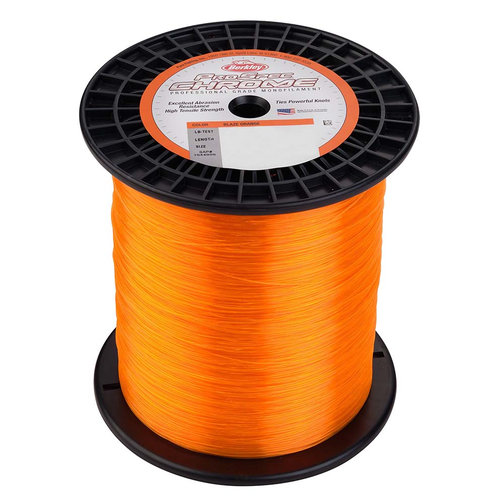 Berkley ProSpec Chrome Blaze Orange Monofilament  25 lb  3000 yds  PSC3B2580 1544003