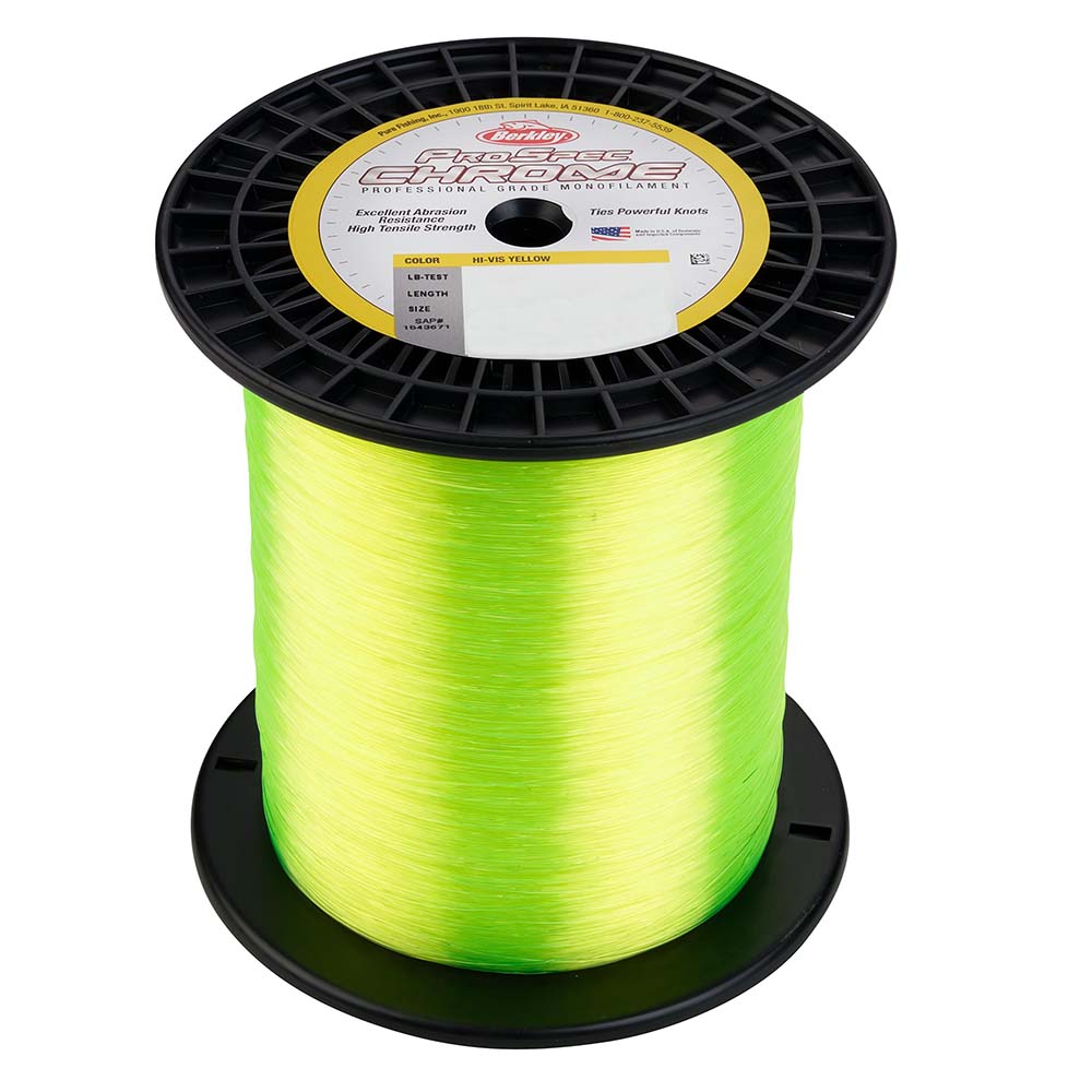 Berkley ProSpec Chrome HiVis Yellow Monofilament  20 lb  3000 yds  PSC3B20HVY 1543670
