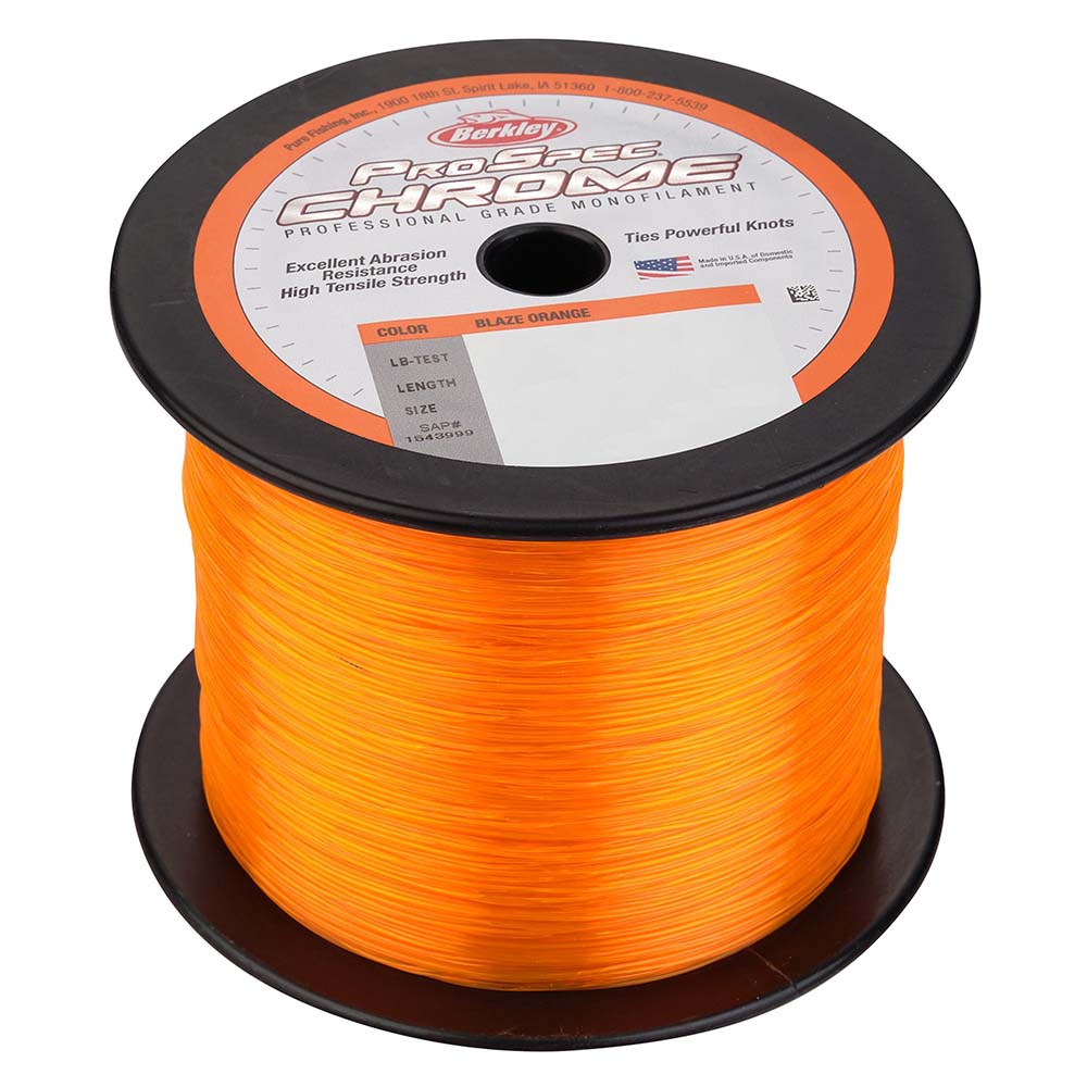 Berkley ProSpec Chrome Blaze Orange Microfilament  12lb  1000 yds  PSC1B1280 1543994