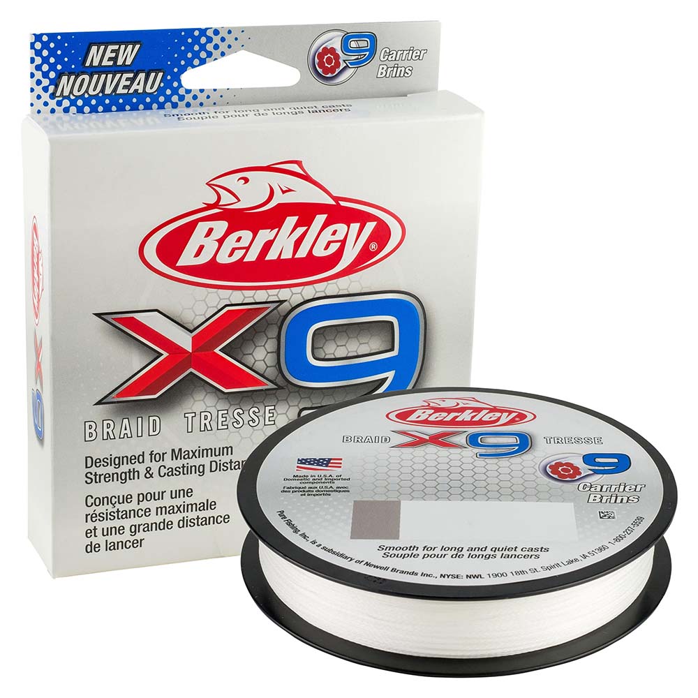 Berkley x9 Braid Crystal  15lb  164 yds  X9BFS15CY 1486885