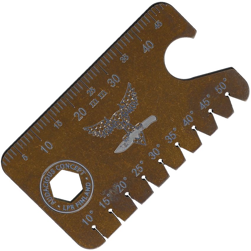 Bronze Dog Tag 3.0 Geometric Angle Finder Card