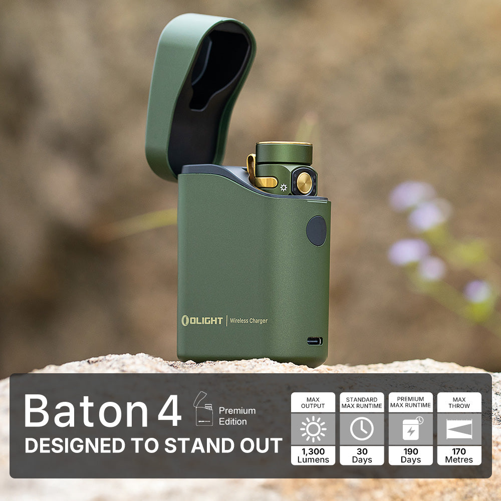 Olight Baton 4 Black EDC Flashlight