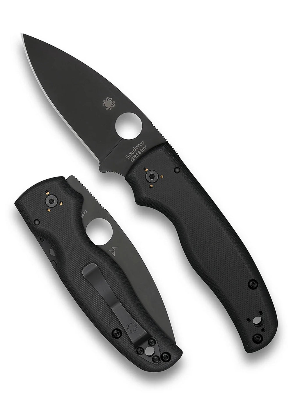 Spyderco C229GSBK Shaman 3.58" Serrated Black G10 Handle