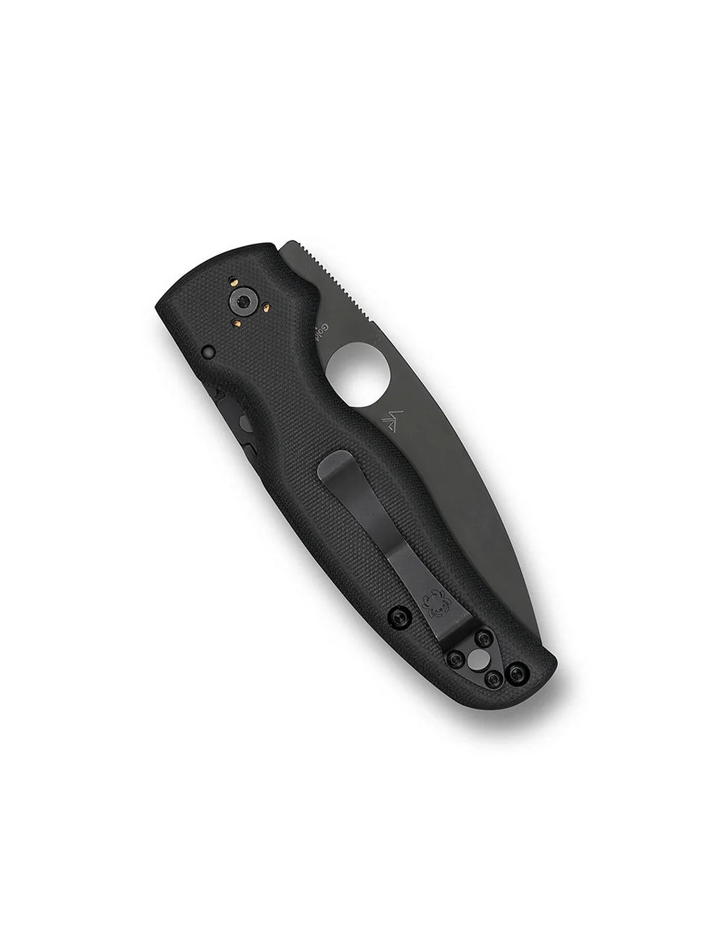 Spyderco C229GSBK Shaman 3.58" Serrated Black G10 Handle