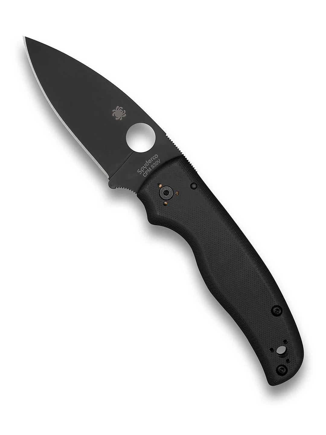 Spyderco C229GSBK Shaman 3.58" Serrated Black G10 Handle