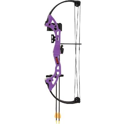 Bear Youth Bow Brave RH Purple