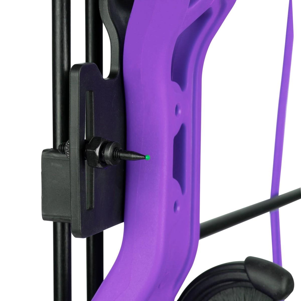 Bear Youth Bow Brave RH Purple