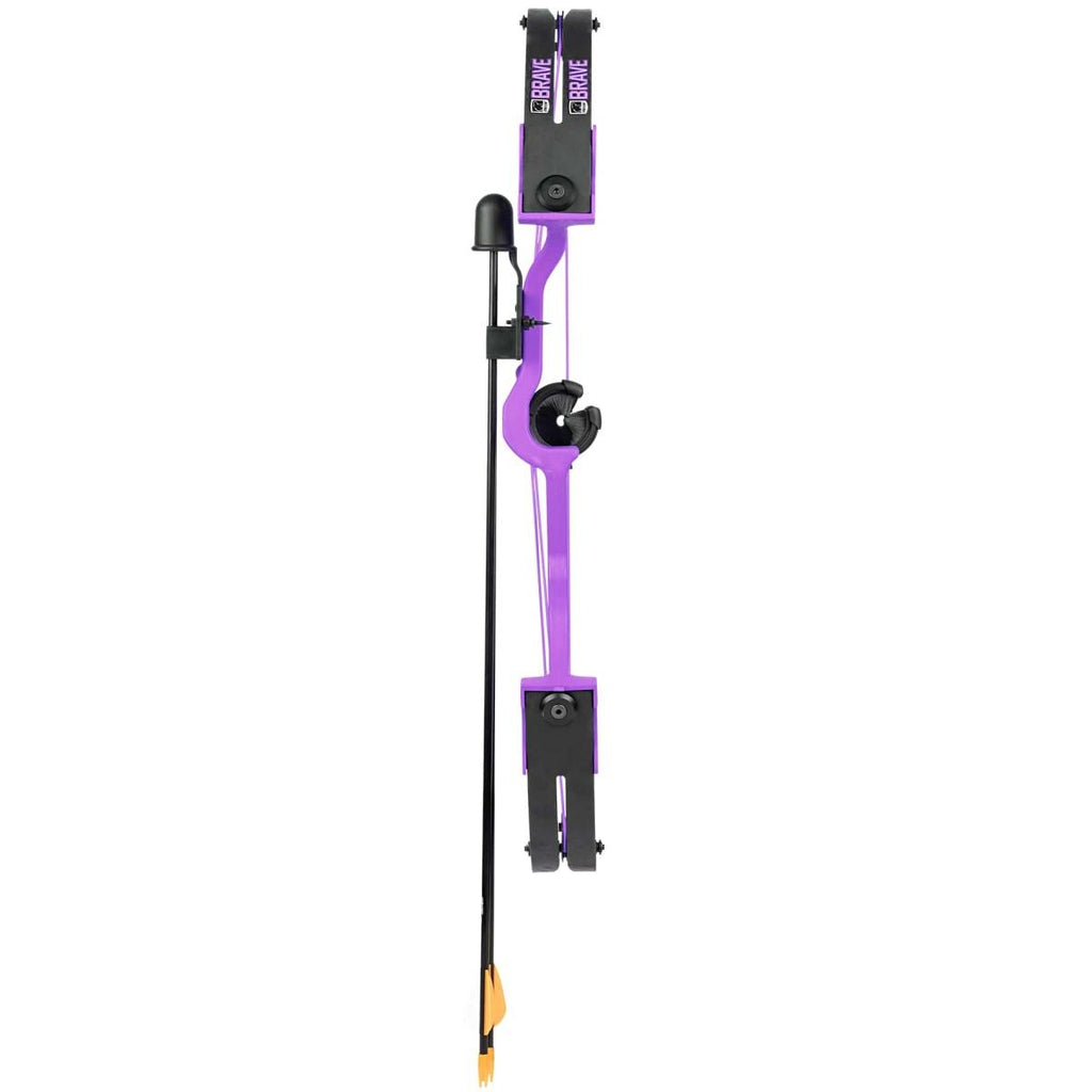 Bear Youth Bow Brave RH Purple