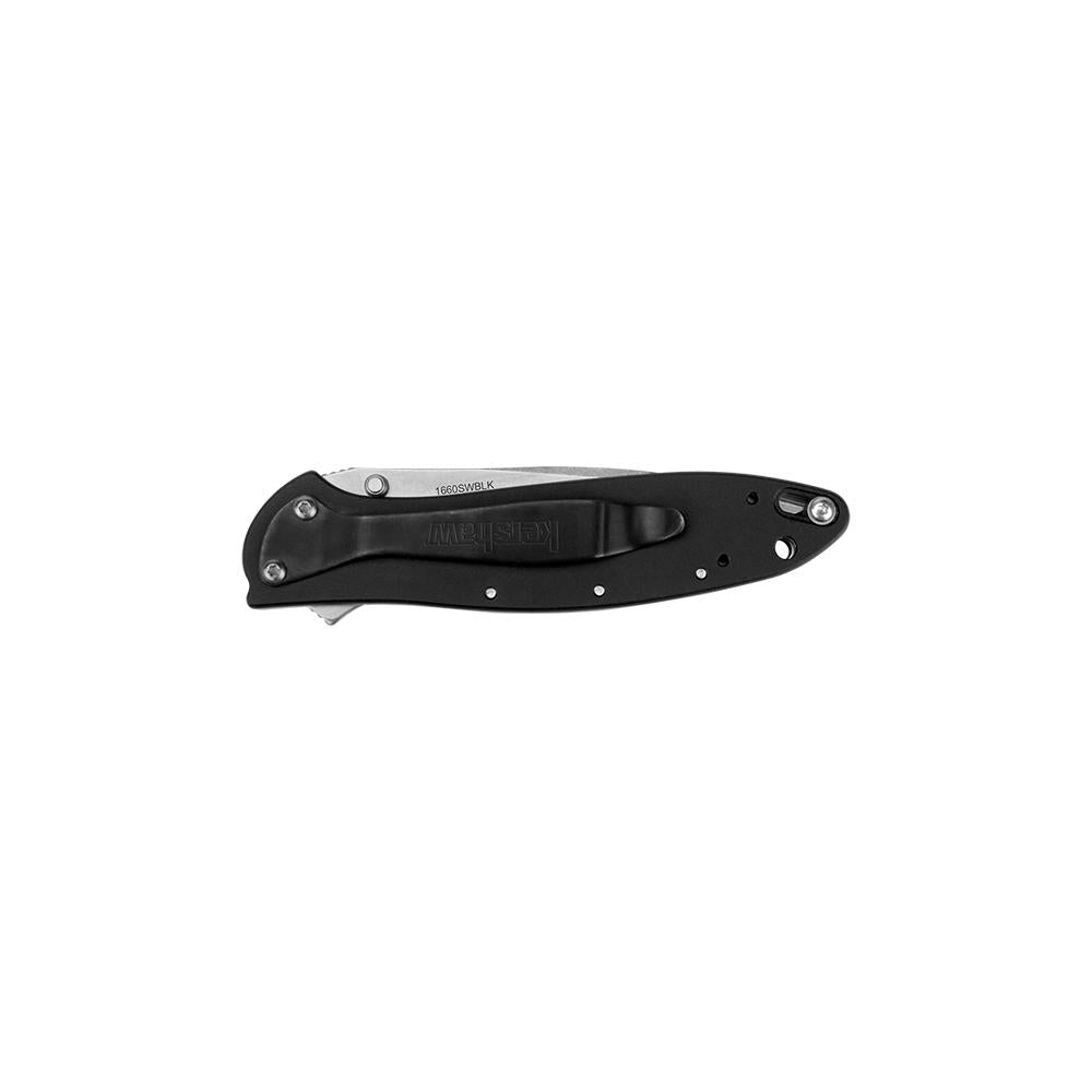 Kershaw Leek Assisted Opening Knife Black (3" Stonewash)