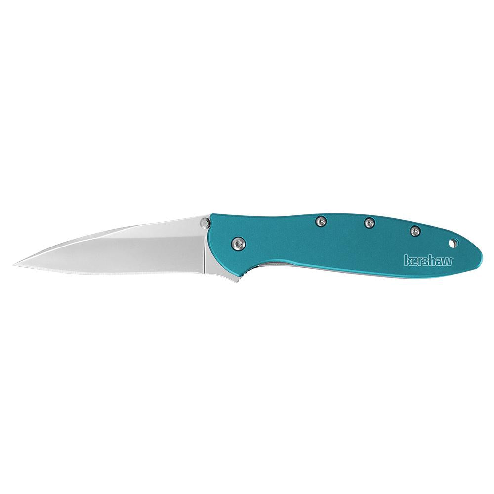 Kershaw Teal Leek Assisted Opening Knife (3" Stonewash)