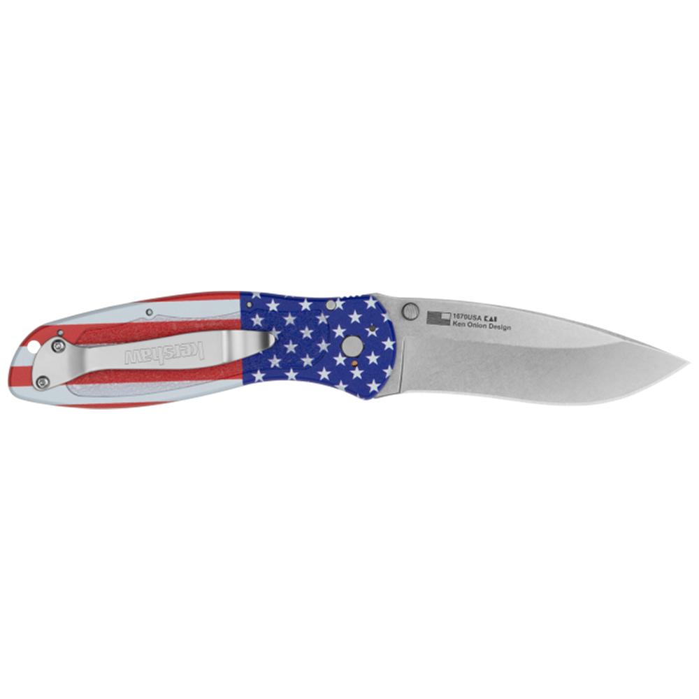 BLUR - ALUM USA FLAG/SW FOLDING KNIFE