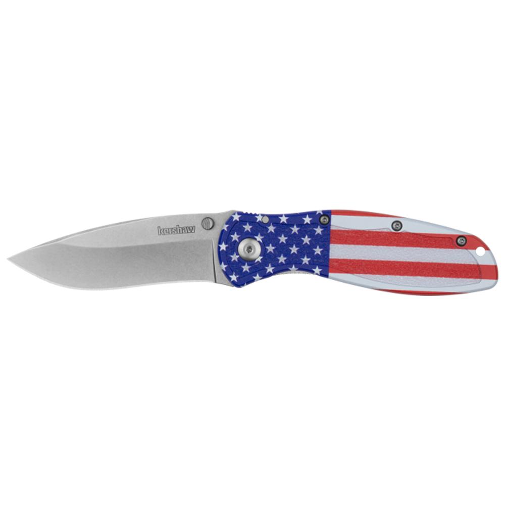 BLUR - ALUM USA FLAG/SW FOLDING KNIFE