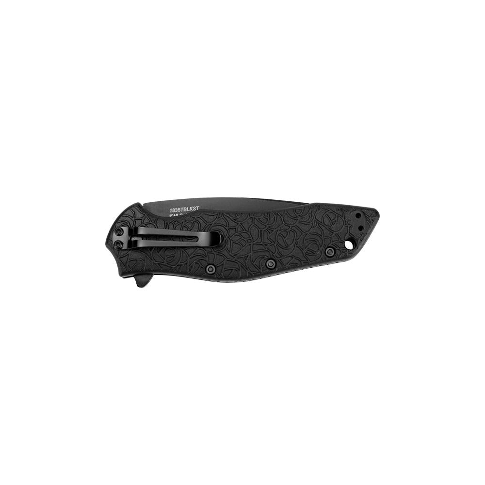 Kershaw Kuro Tanto Assisted Opening Knife (3.125" Black Serr)