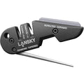 Lansky knife sharpener with various sharpening options on a white background