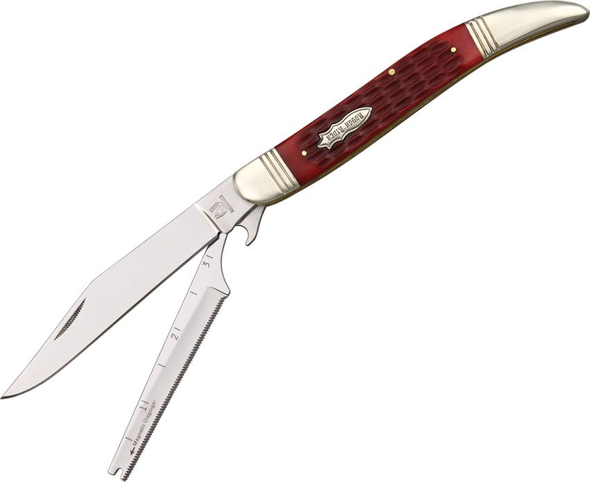 Rough Ryder Fish Knife (Red Jigged Bone)