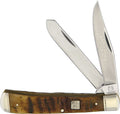 Rough Ryder Trapper Rams Horn Jigged Bone